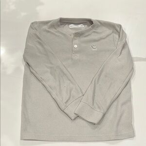 ✨Abercrombie & Fitch Gray Henley Shirt✨